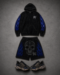 Rhinestone Hoodie + Shorts Set